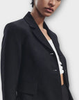 Zara Wool Blend Crop Blazer - 12 (L)