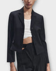 Zara Wool Blend Crop Blazer - 12 (L)
