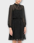 iBlues Metallic Polka Dot Dress - 10