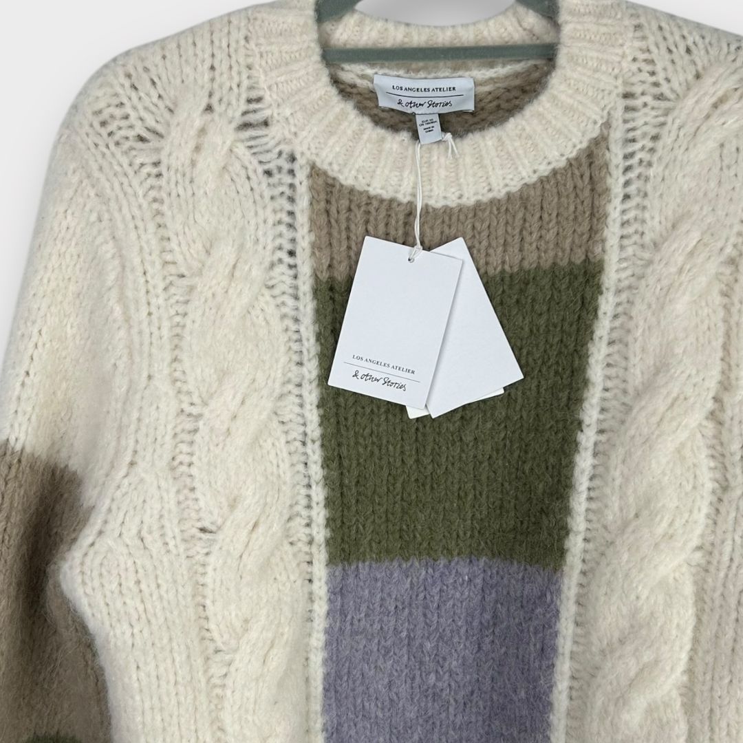 Other stories colour block sweater top