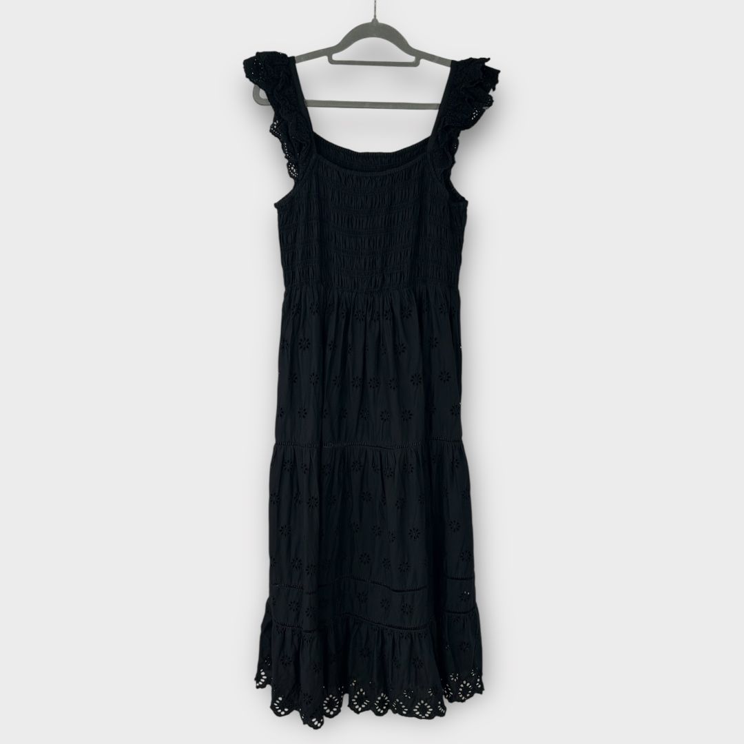&amp; Other Stories Embroidered Sleeveless Cotton Midi Dress - 12