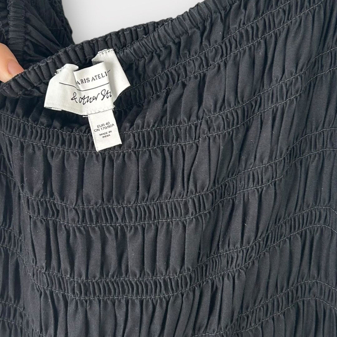 &amp; Other Stories Embroidered Sleeveless Cotton Midi Dress - 12
