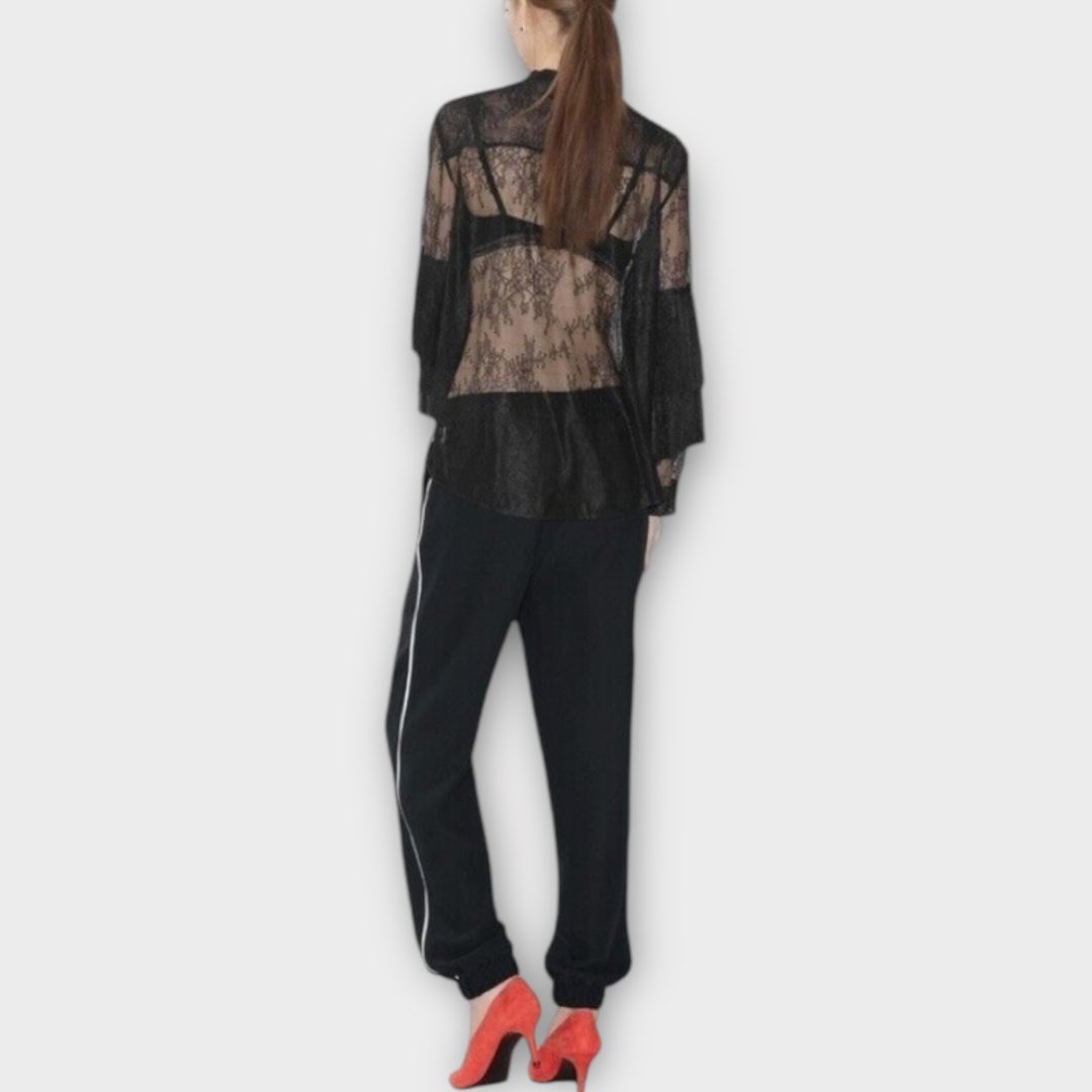 &amp; Other Stories Sheer Lace Top - 8/10