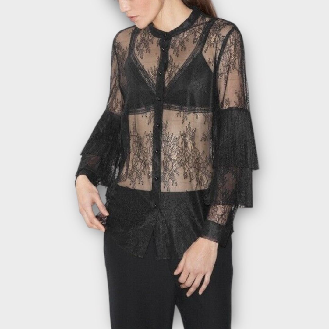 &amp; Other Stories Sheer Lace Top - 8/10