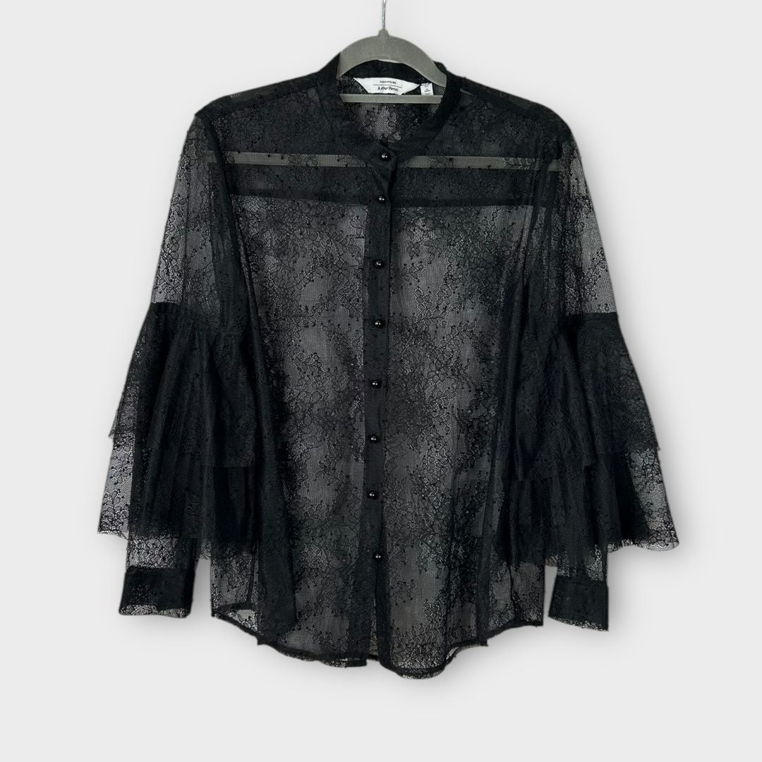 &amp; Other Stories Sheer Lace Top - 8/10