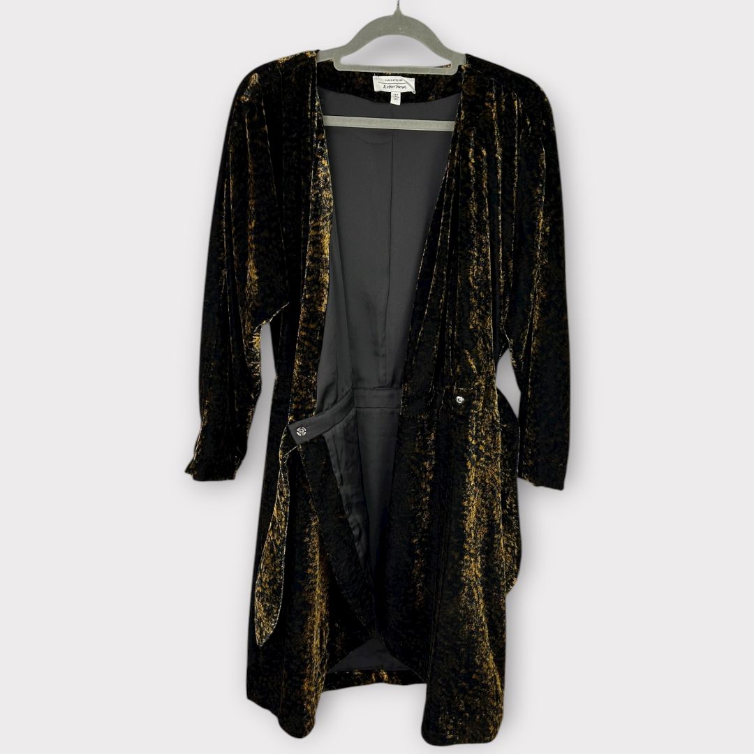 &amp; Other Stories Tiger Print Velvet Mini Wrap Dress - 8