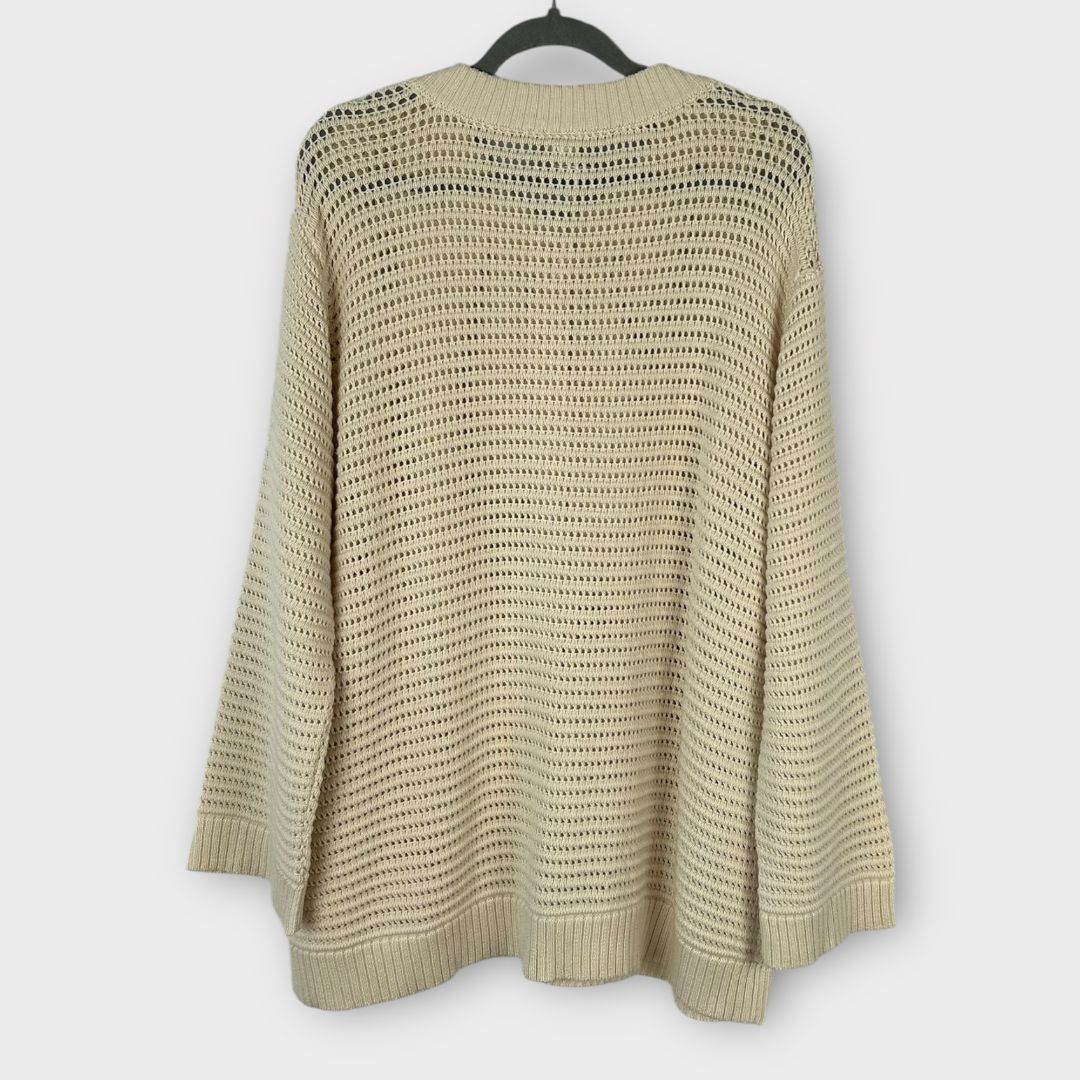 JoJo Maman Bébé Pointelle Button Maternity Knit Cardigan - 16/18 (L)