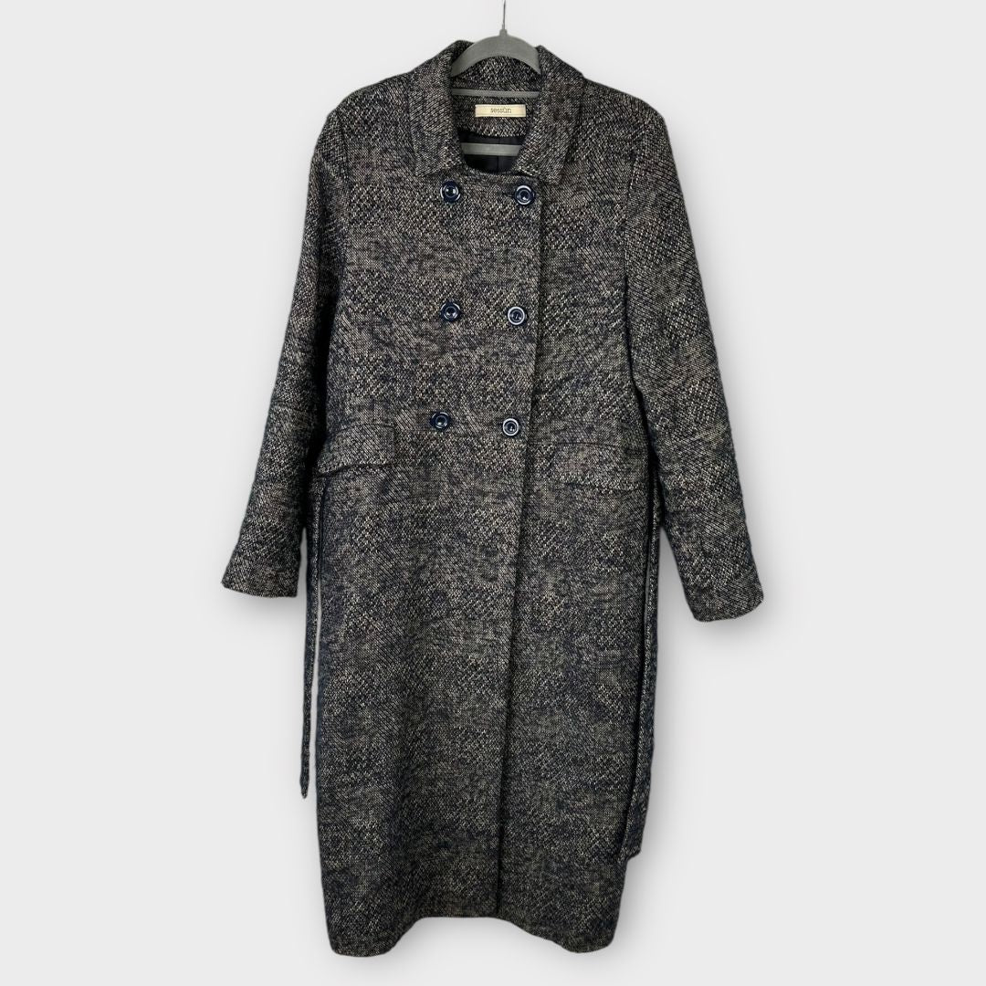 Sessùn Mohair Wool/Linen Blend Coat - S