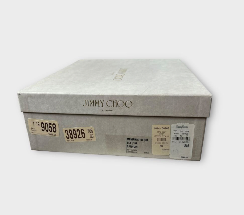 Jimmy Choo Memphis 100 Soft Leather Heeled Ankle Boots - 5/38