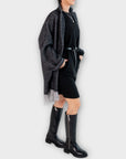 Michael Kors Regan Side Zipped Leather Knee High Boots - 7/40