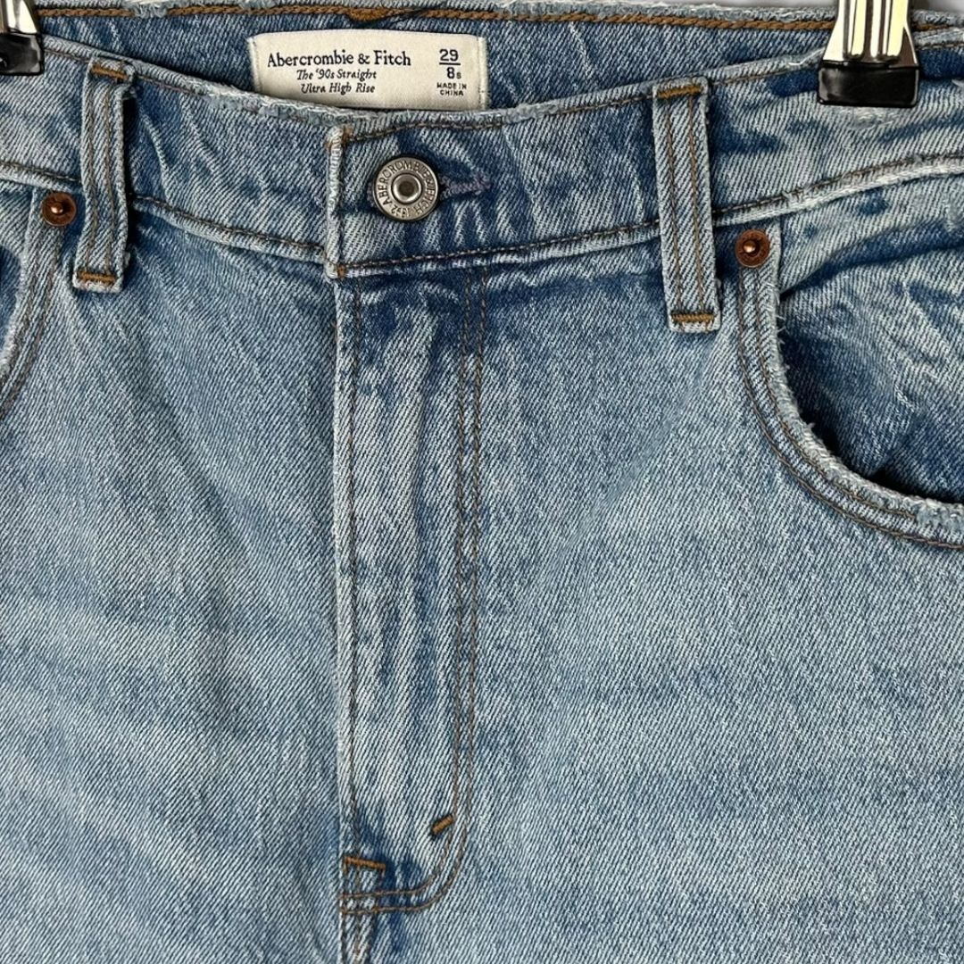 Abercrombie &amp; Fitch Ultra High Rise 90s Straight Jeans - 12 (29)