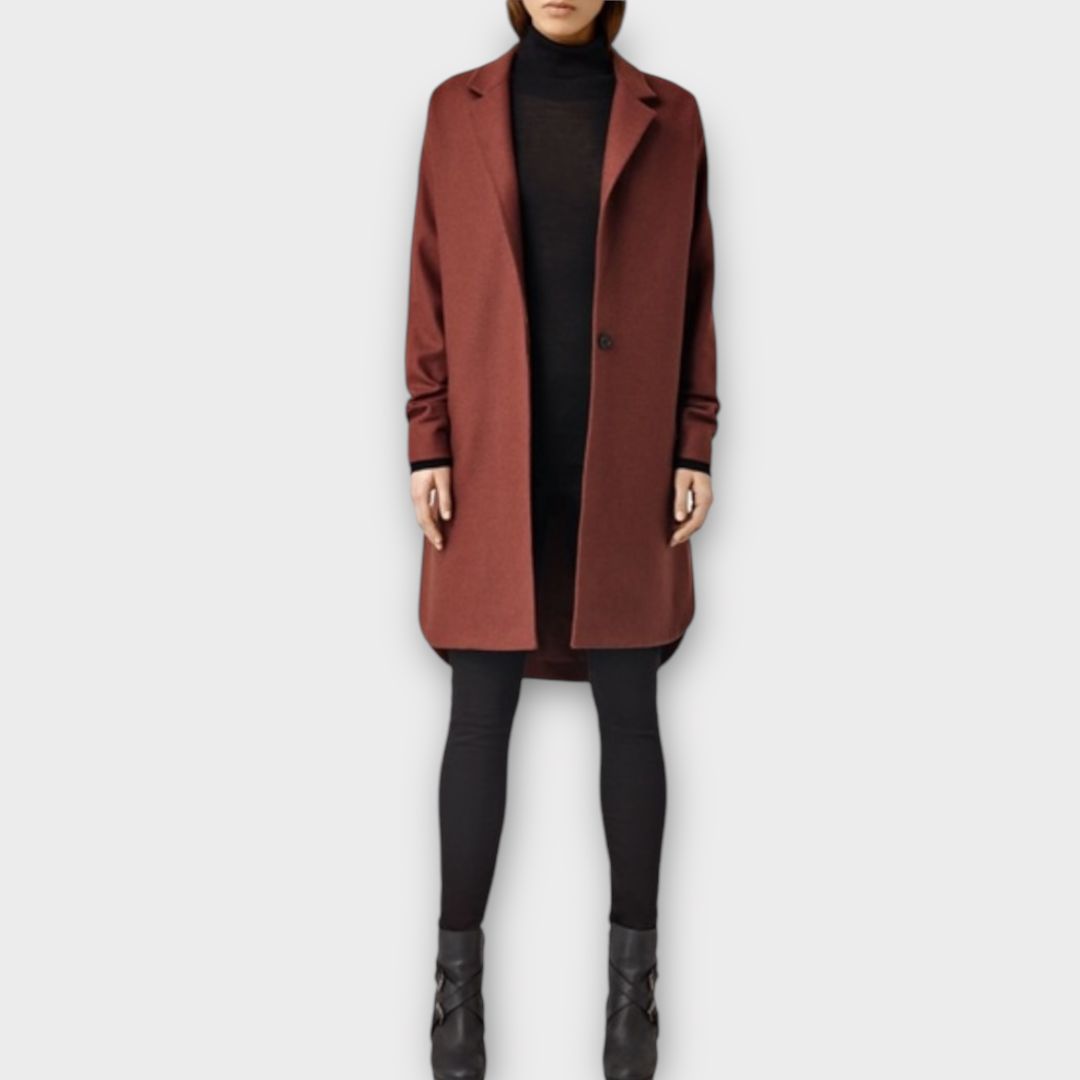 All Saints Vine Wool Coat - M