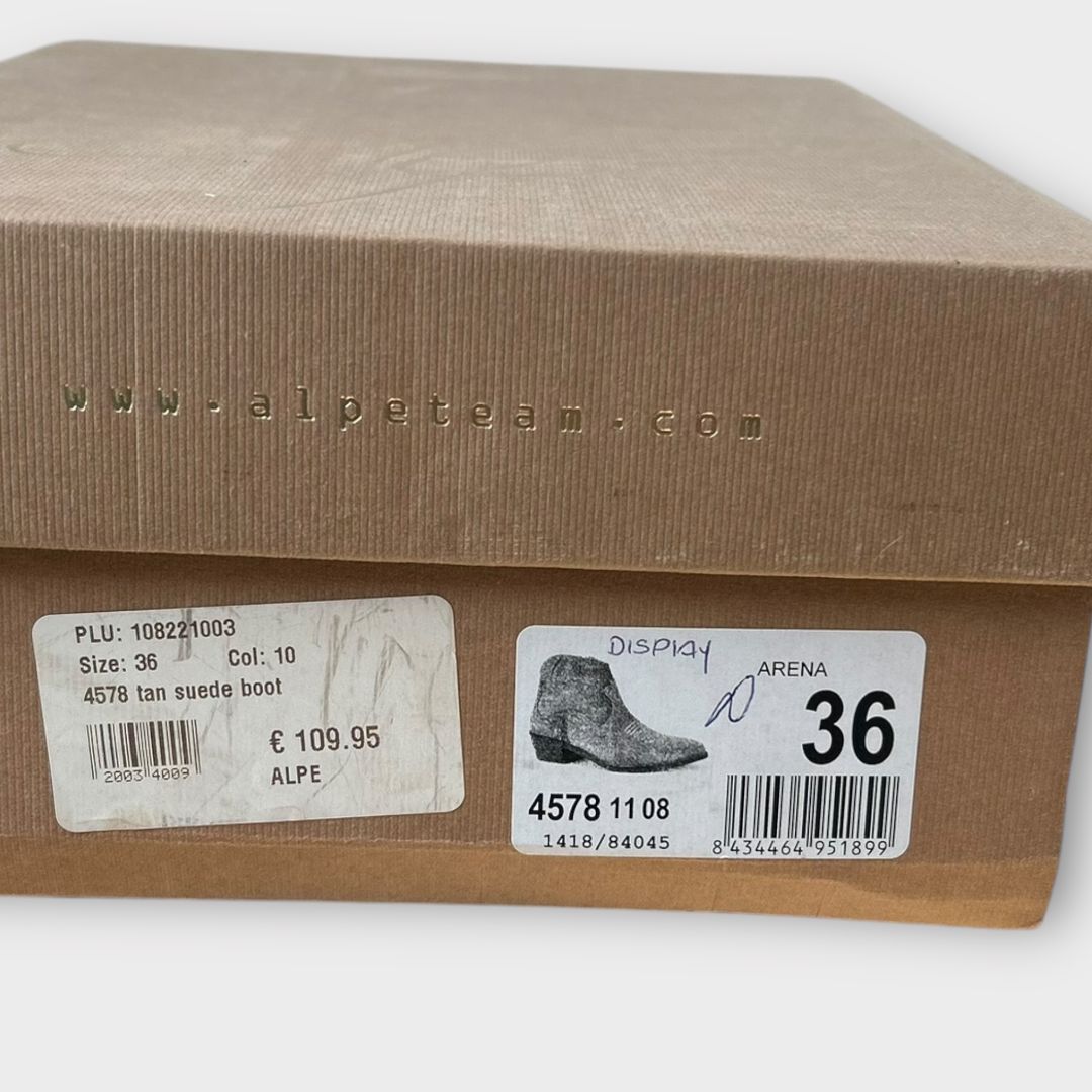 Alpe Suede Western Boots - 3/36