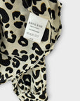 Anine Bing Lilah Silk Leopard-Print Blouse - 12 (M)