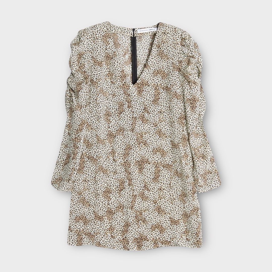 Anine Bing x Gina Tricot Animal Print Dress - 8