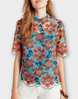 Anthropologie Callaway Swing Floral Blouse - 12/14