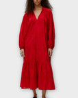 Arket Embroidered Maxi Dress - 14