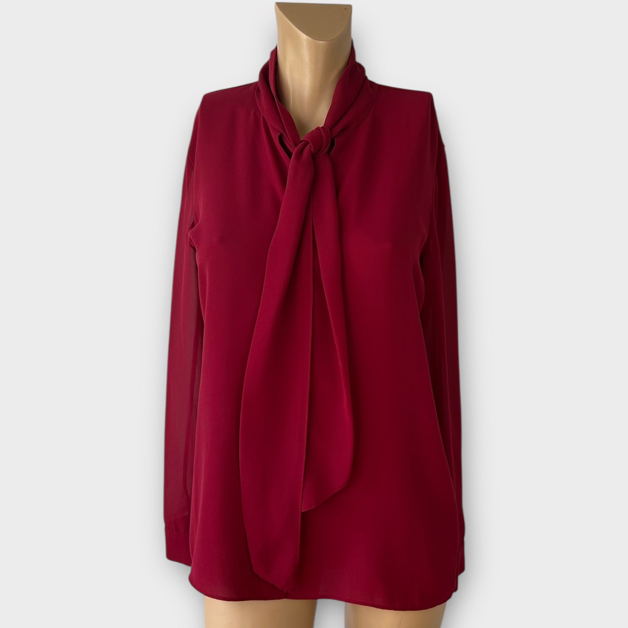 Armani Exchange Tie Neck Blouse - M
