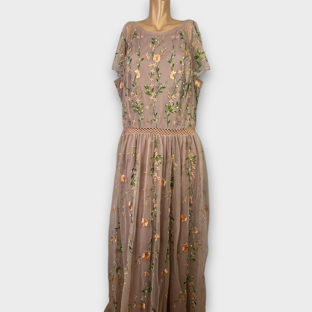 Asos Curve Floral Maxi Dress - 26