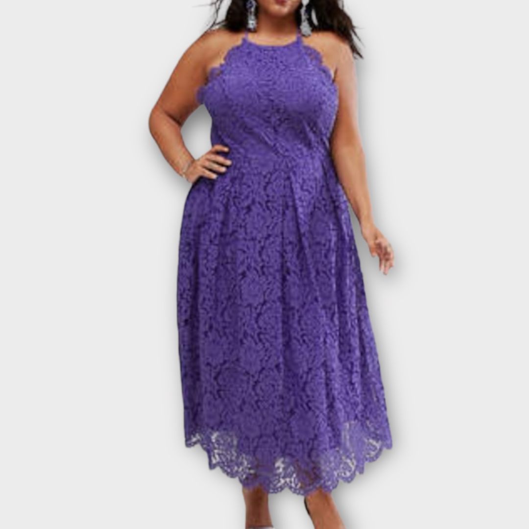Asos Curve Lace Midi Dress - 28