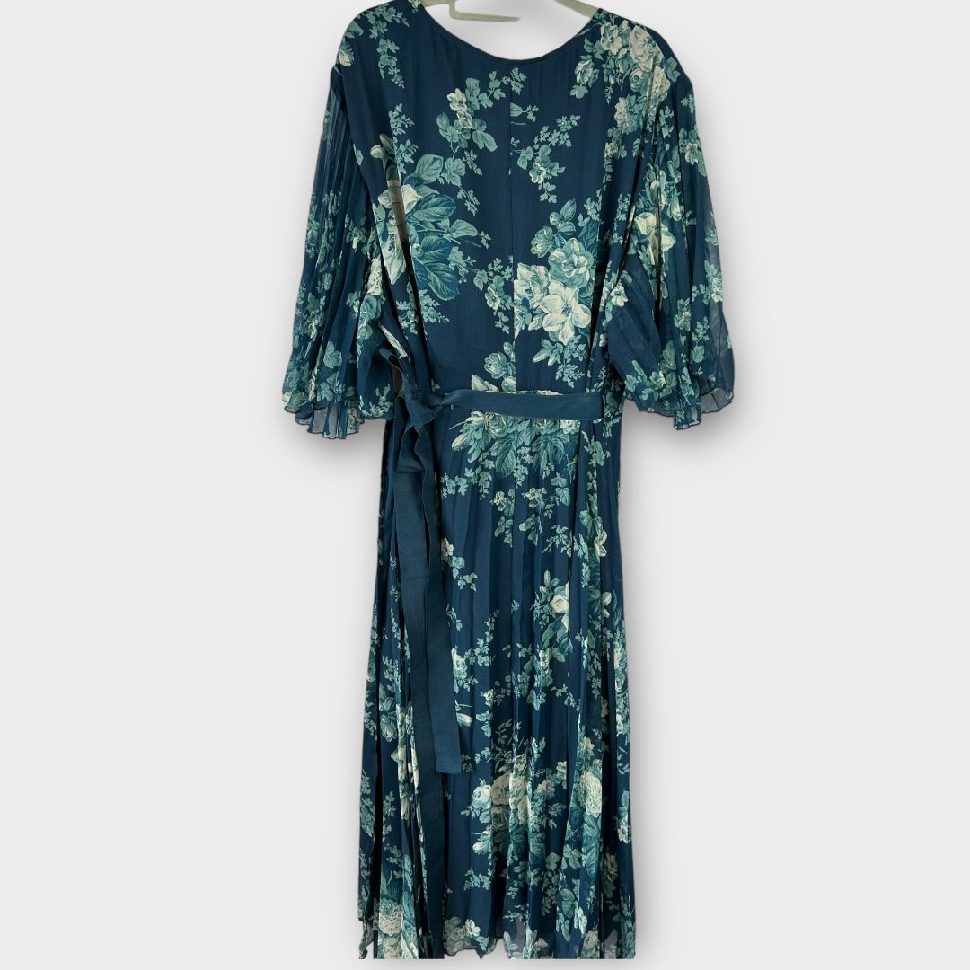 Asos Design Curve Floral Wrap Midi Dress - 28