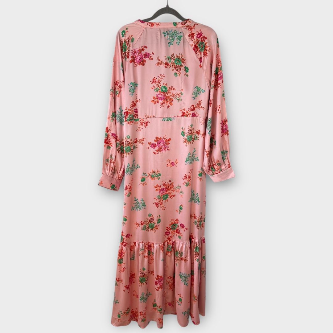 Asos Design Floral Button Front Floral Maxi Dress - 12