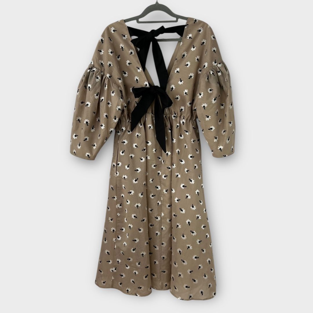 Asos Edition Bow Back Daisy Midi Dress - 12