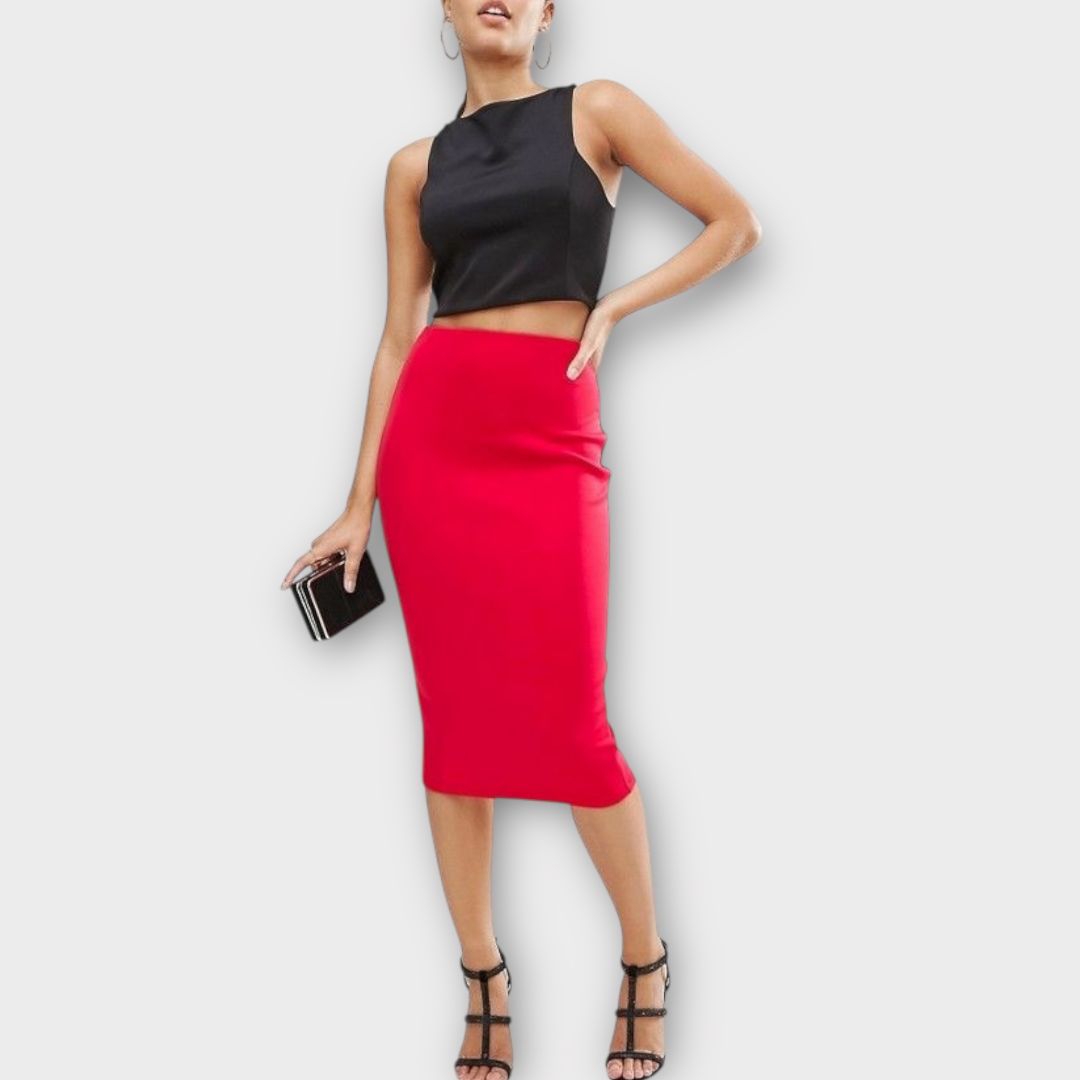 Asos High Waisted Scuba Pencil Skirt - 10/12