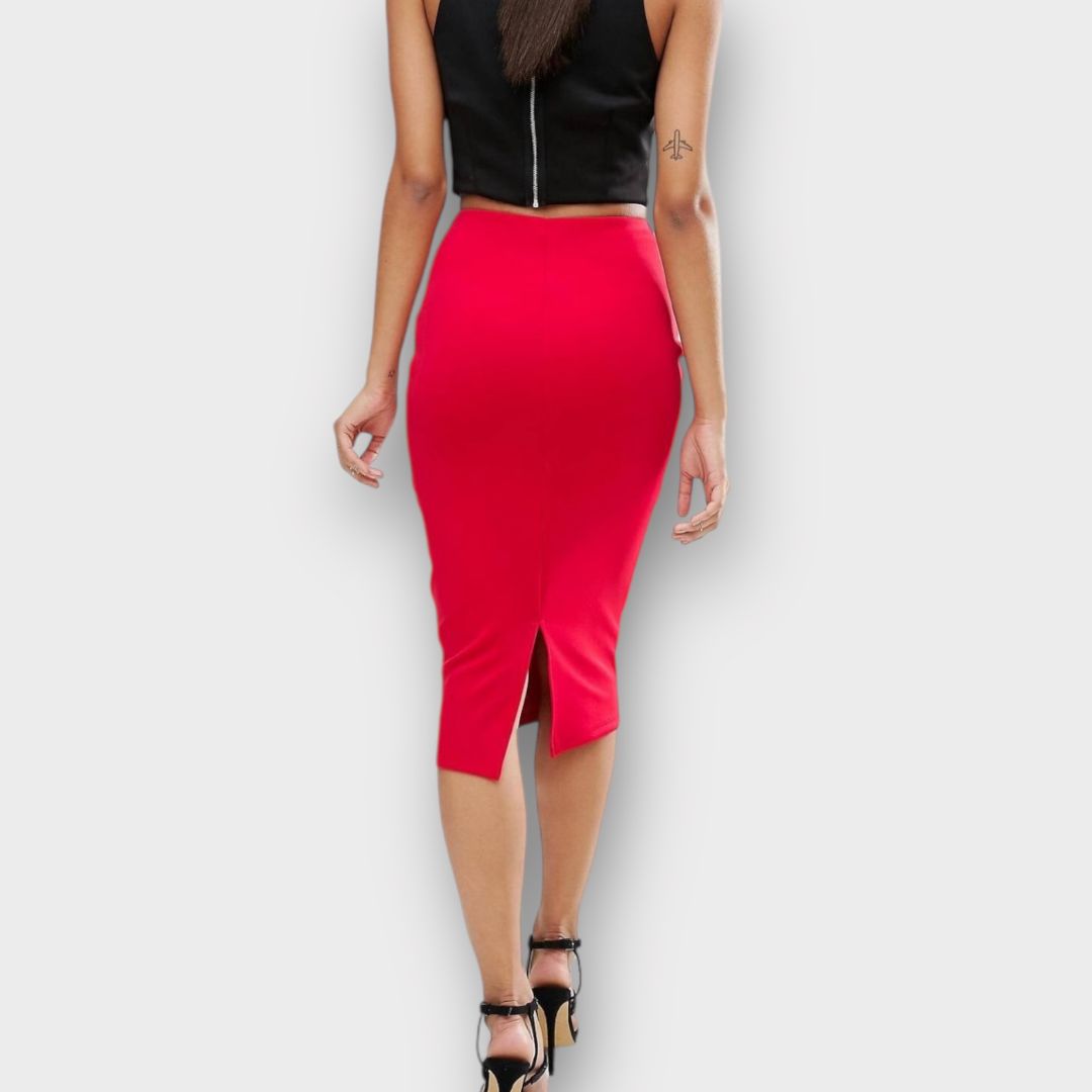 Asos High Waisted Scuba Pencil Skirt - 10/12