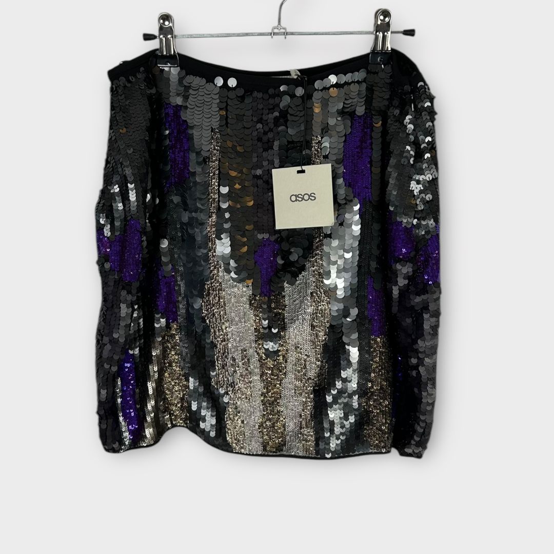 Asos Sequin Mini Skirt - 12