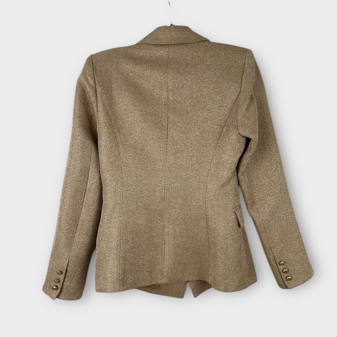 Attentif Fitted Tweed Blazer - 10