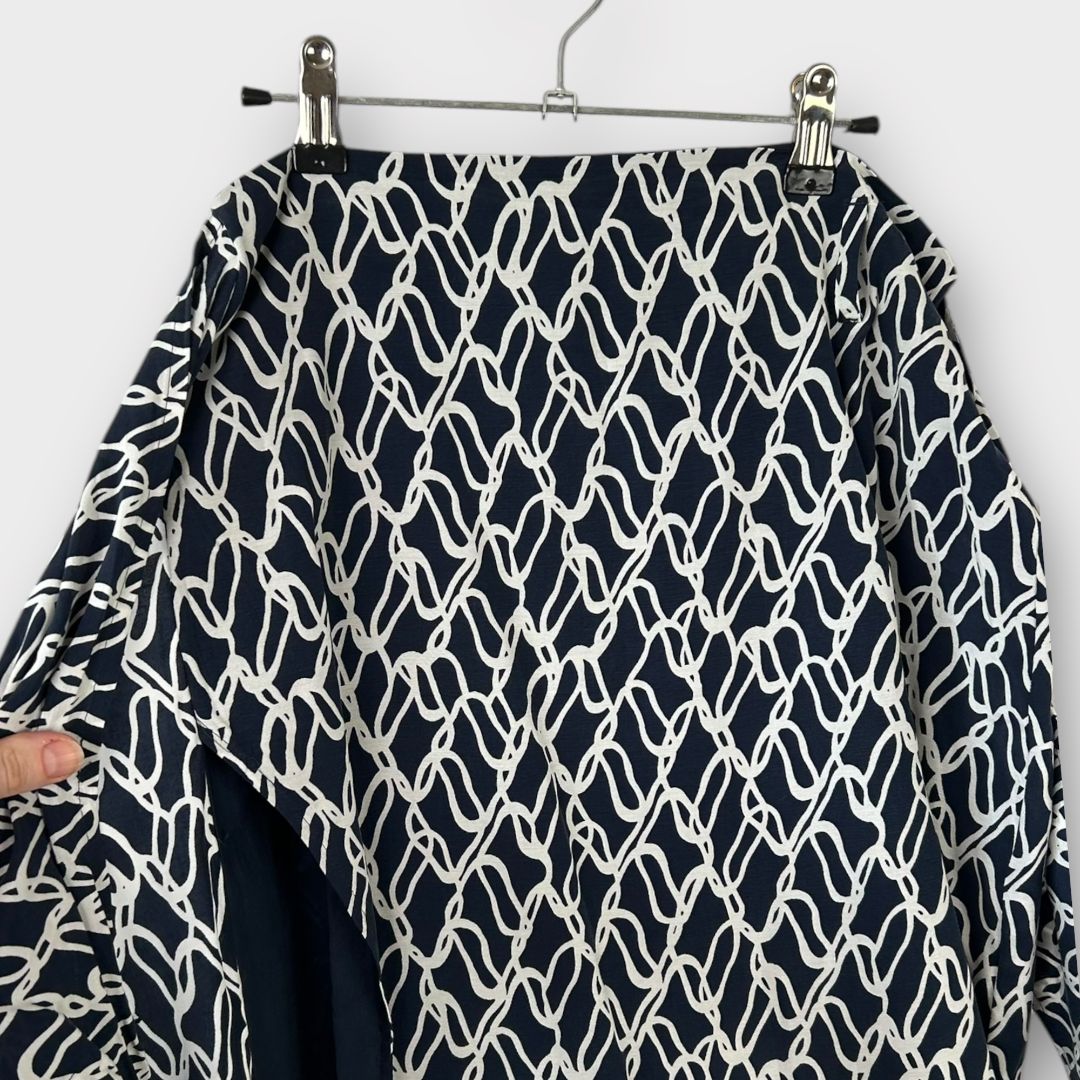 Autograph Printed Midi Wrap Skirt - 10