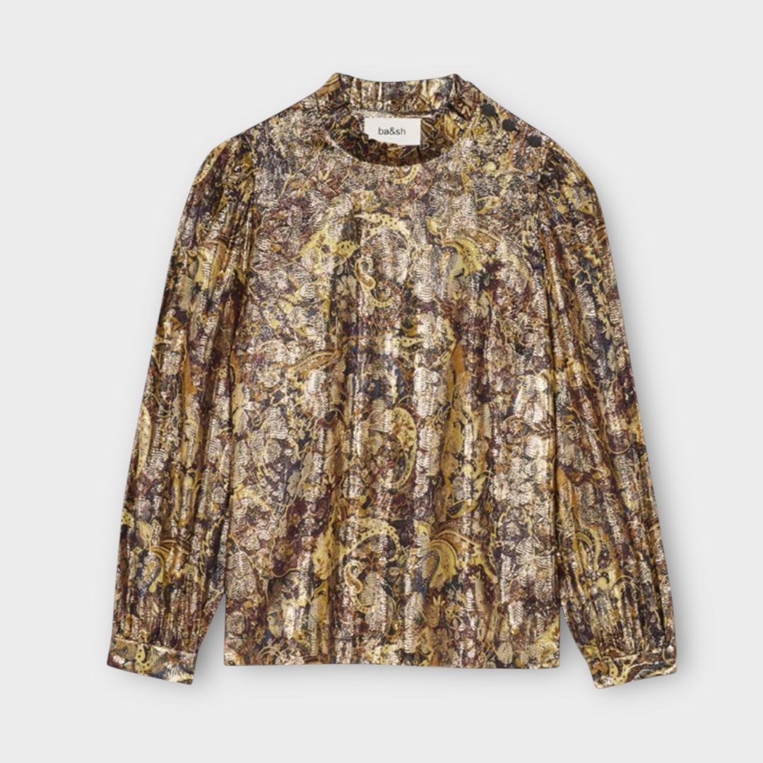 Ba&amp;sh Calo Metallic Top - 8 (XS)