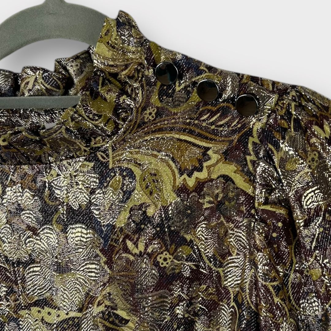 Ba&amp;sh Calo Metallic Top - 8 (XS)