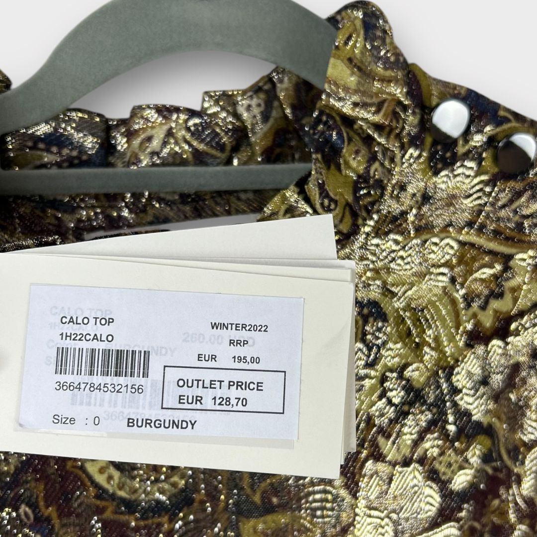 Ba&amp;sh Calo Metallic Top - 8 (XS)