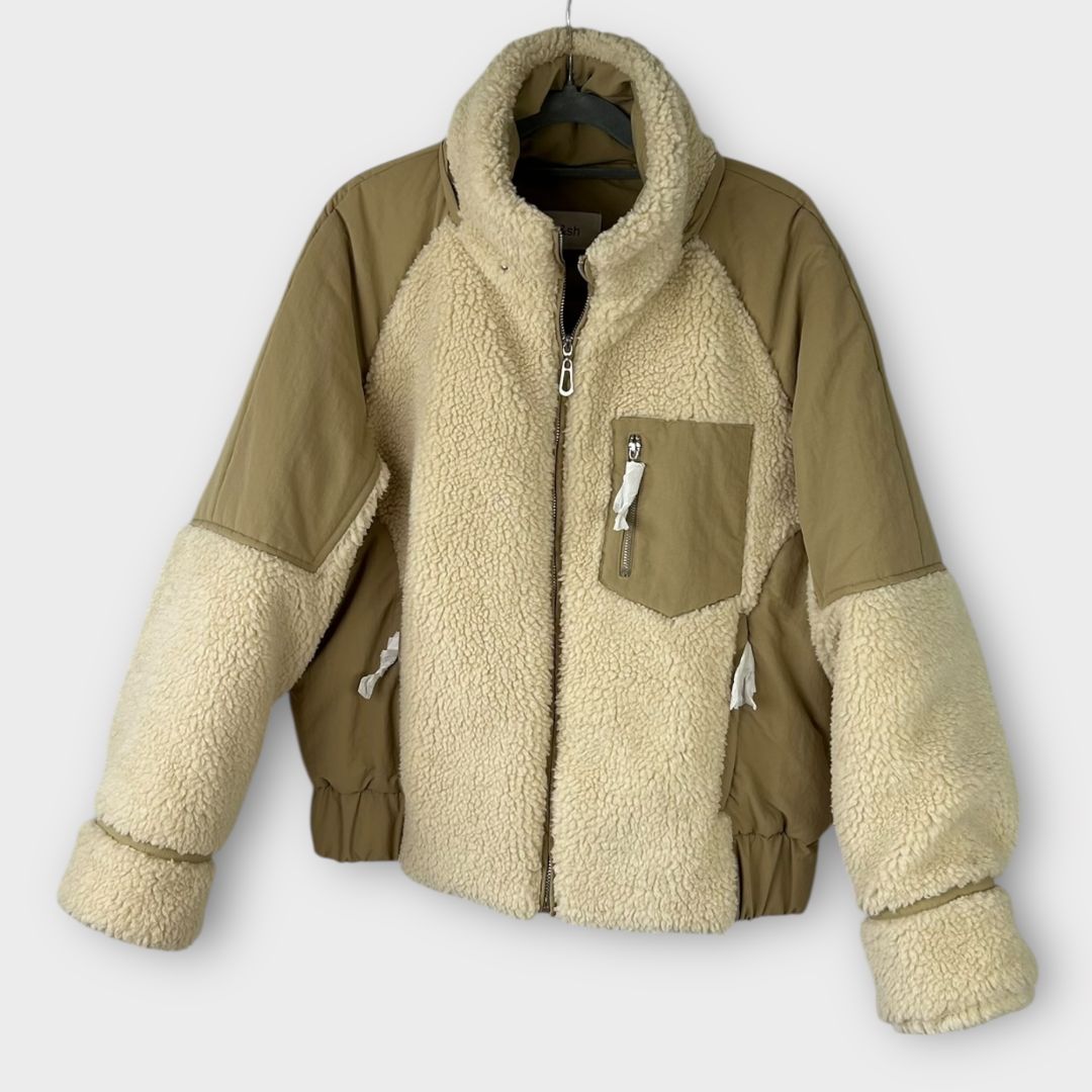 Ba&amp;sh Faux Fur Eva Mix Puffer Coat - 8