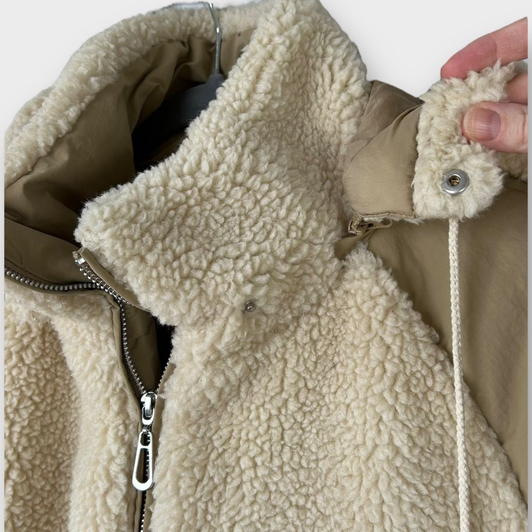 Ba&amp;sh Faux Fur Eva Mix Puffer Coat - 8