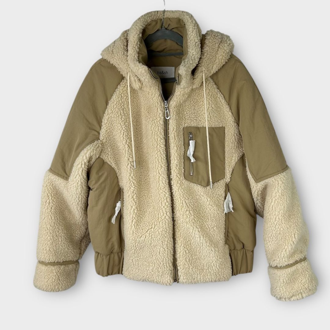Ba&amp;sh Faux Fur Eva Mix Puffer Coat - 8