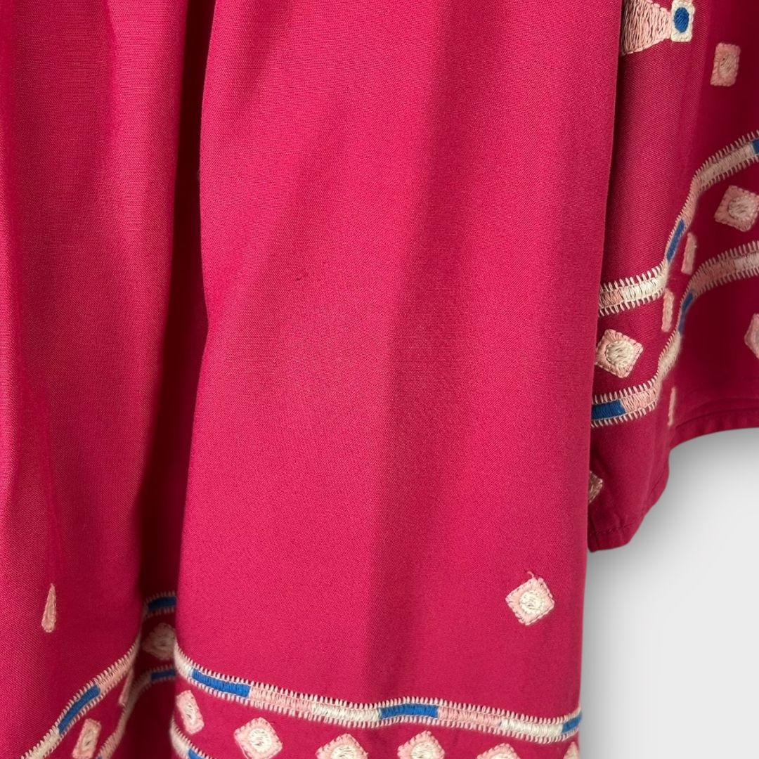 Ba&amp;sh Jay Embroidered Square Neck Blouse - 6/8