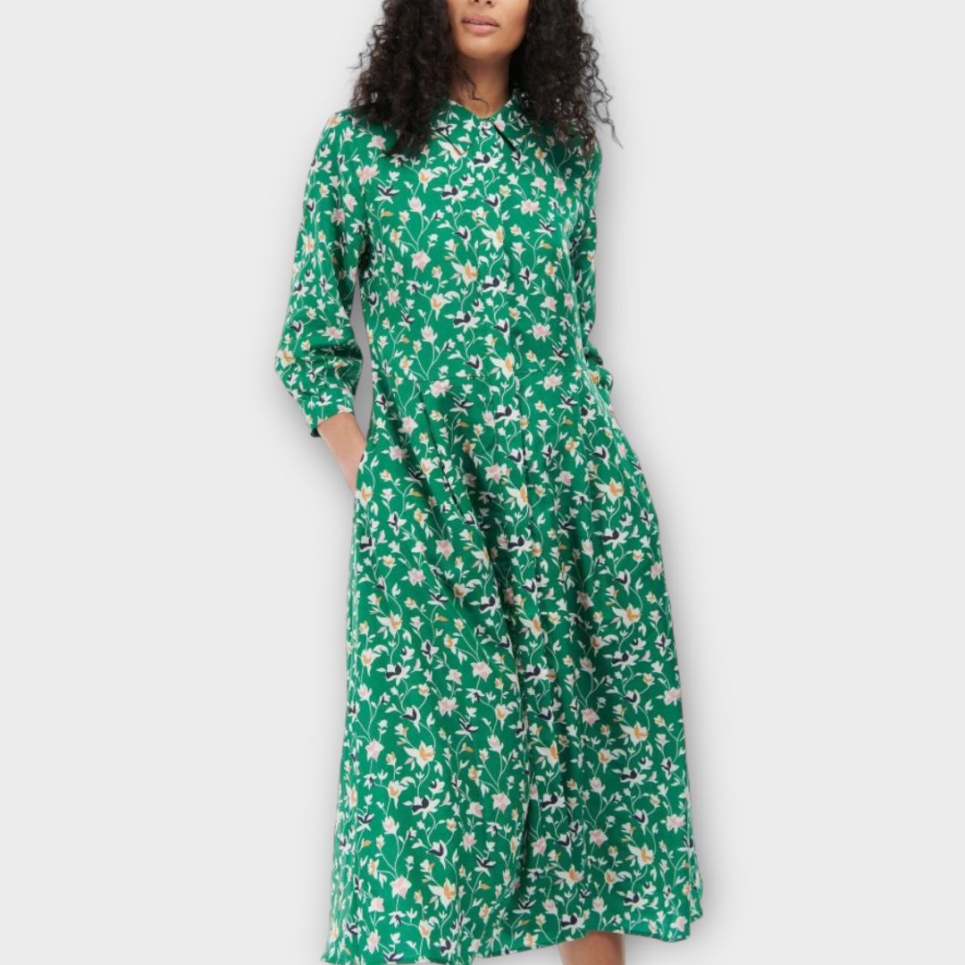 Barbour Rosoman Floral Midi Dress - 10