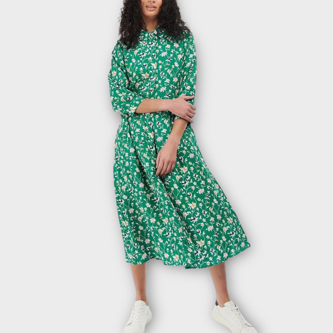 Barbour Rosoman Floral Midi Dress - 10