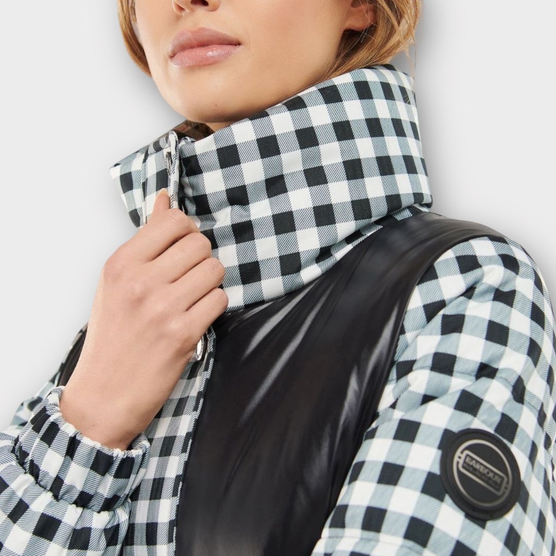 Barbour Titanium Quilted Check Jacket - 10