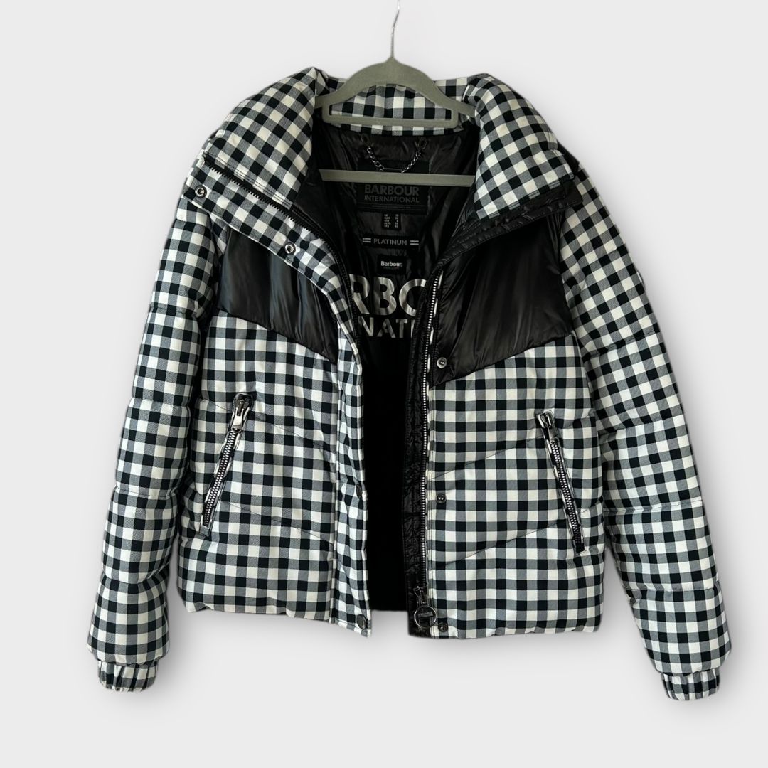 Barbour Titanium Quilted Check Jacket - 10