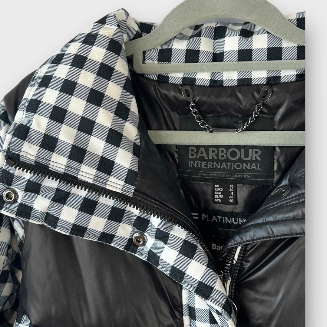 Barbour Titanium Quilted Check Jacket - 10