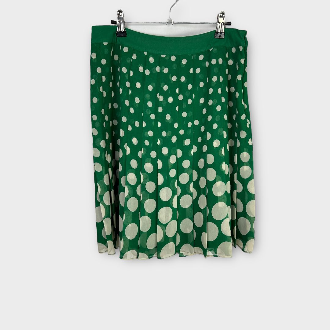 Boden Pleated Polka Dot Mini Skirt - 12