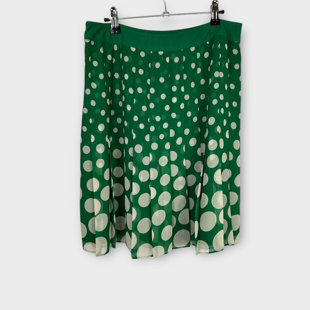 Boden Pleated Polka Dot Mini Skirt - 12