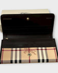 Burberry Haymarket Check Leather Wallet