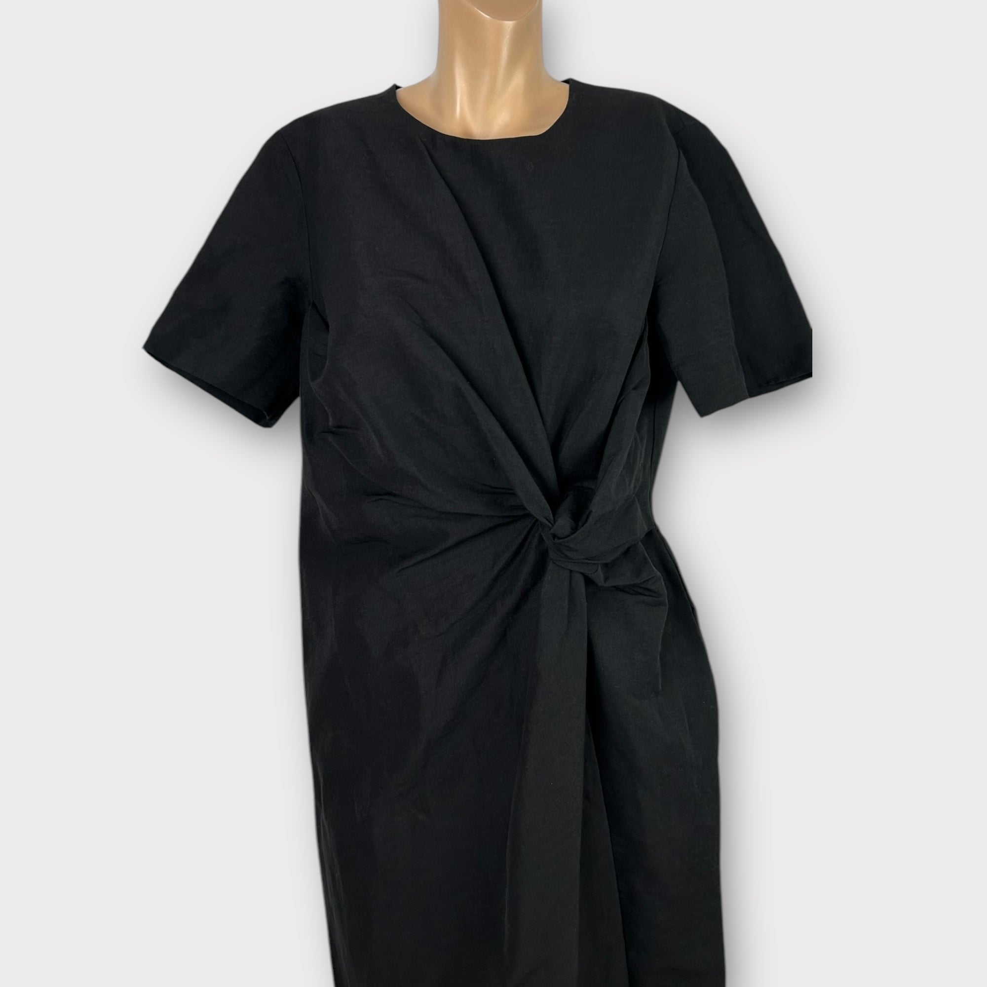 COS Linen Blend Knot Dress - 16