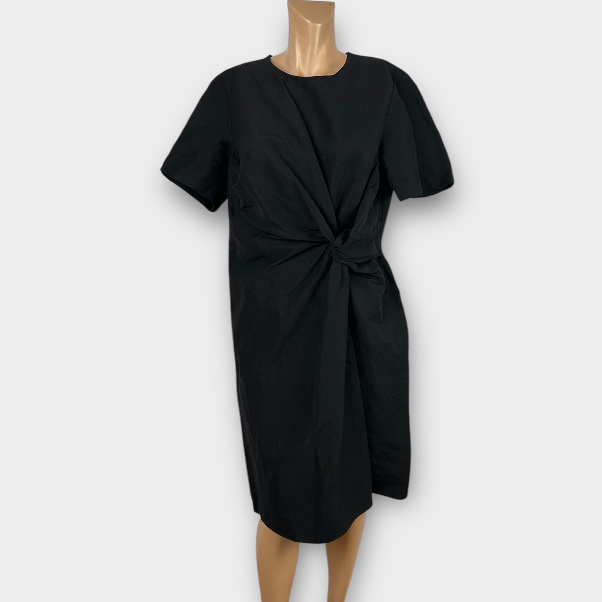 COS Linen Blend Knot Dress - 16