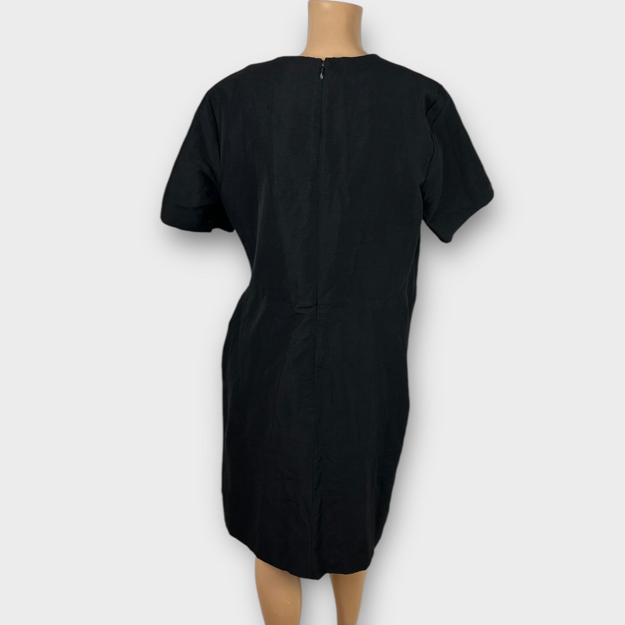 COS Linen Blend Knot Dress - 16